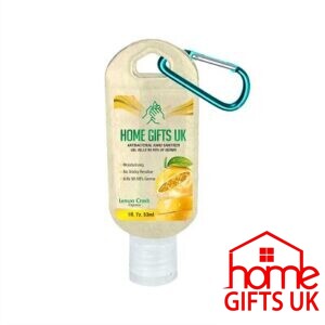lemon crush hand sanitiser with keychain