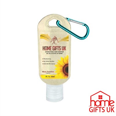 warm sunshine hand sanitiser with keychain