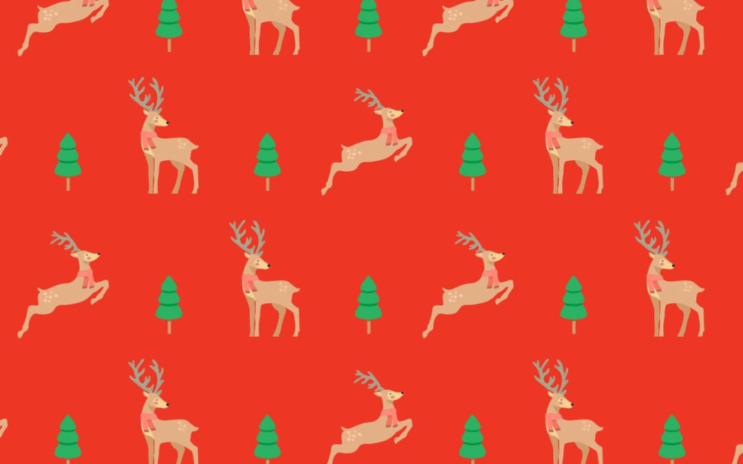 reindeer printed paper