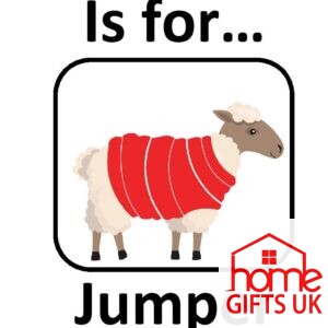 jumper and sheep card