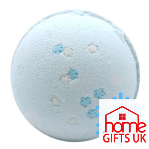 snowflake bath bomb
