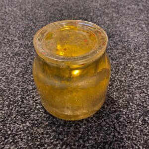 handmade gold jar